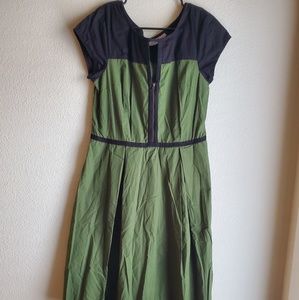 Eshakti Green and Black Dress